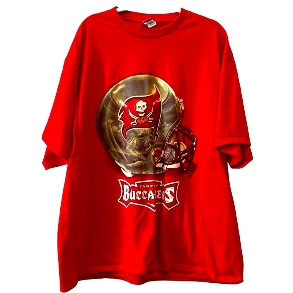 Vintage NFL Tampa Bay Buccaneers Helmet T-Shirt Size 2XL Football​​​​​​​​